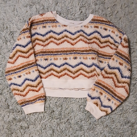 love and joy by fct Tops - Cozy Chevron Patterned Sweater